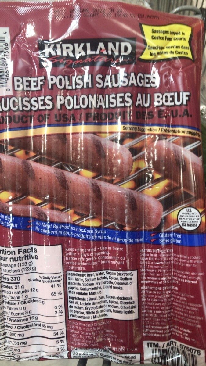 Saucisse polonaise au boeuf - Product