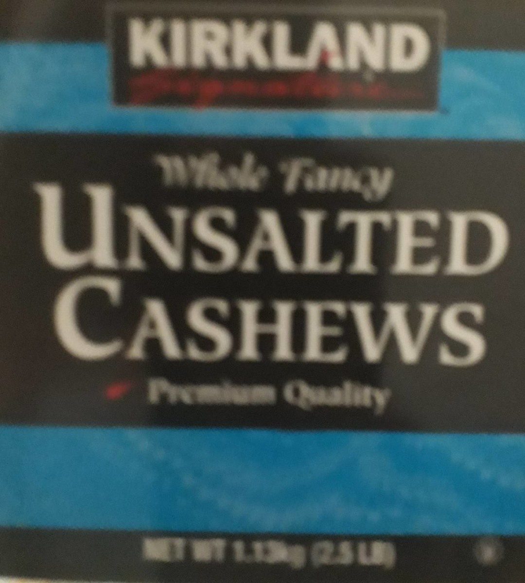 Whole fancy unsalted cashews - Produit