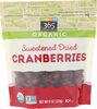 Organic cranberries - Product