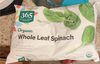 Organic whole leaf spinach - Product