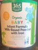 Organic infant formula milk-based powder with iron - Producto
