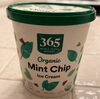 Organic mint chip ice cream - Producto