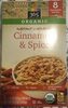 Cinnamon & spice instant oatmeal, cinnamon & spice - Product