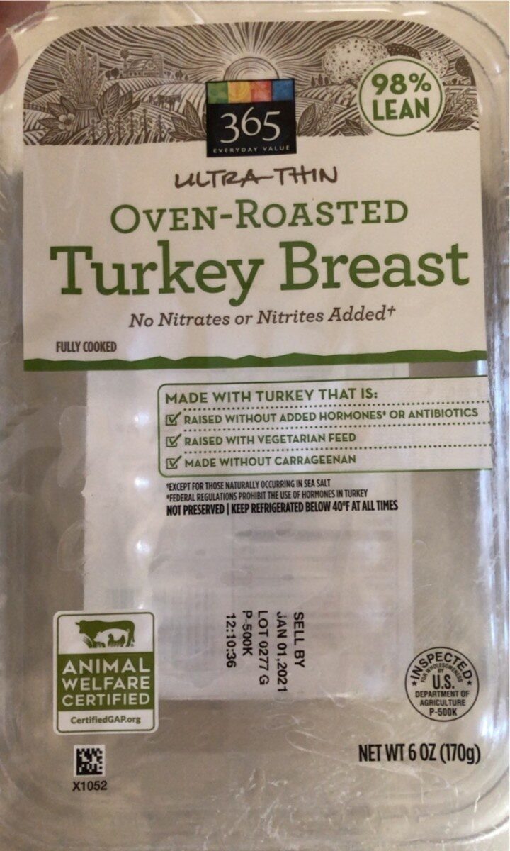Ultra thin oven roasted turkey breast - Product
