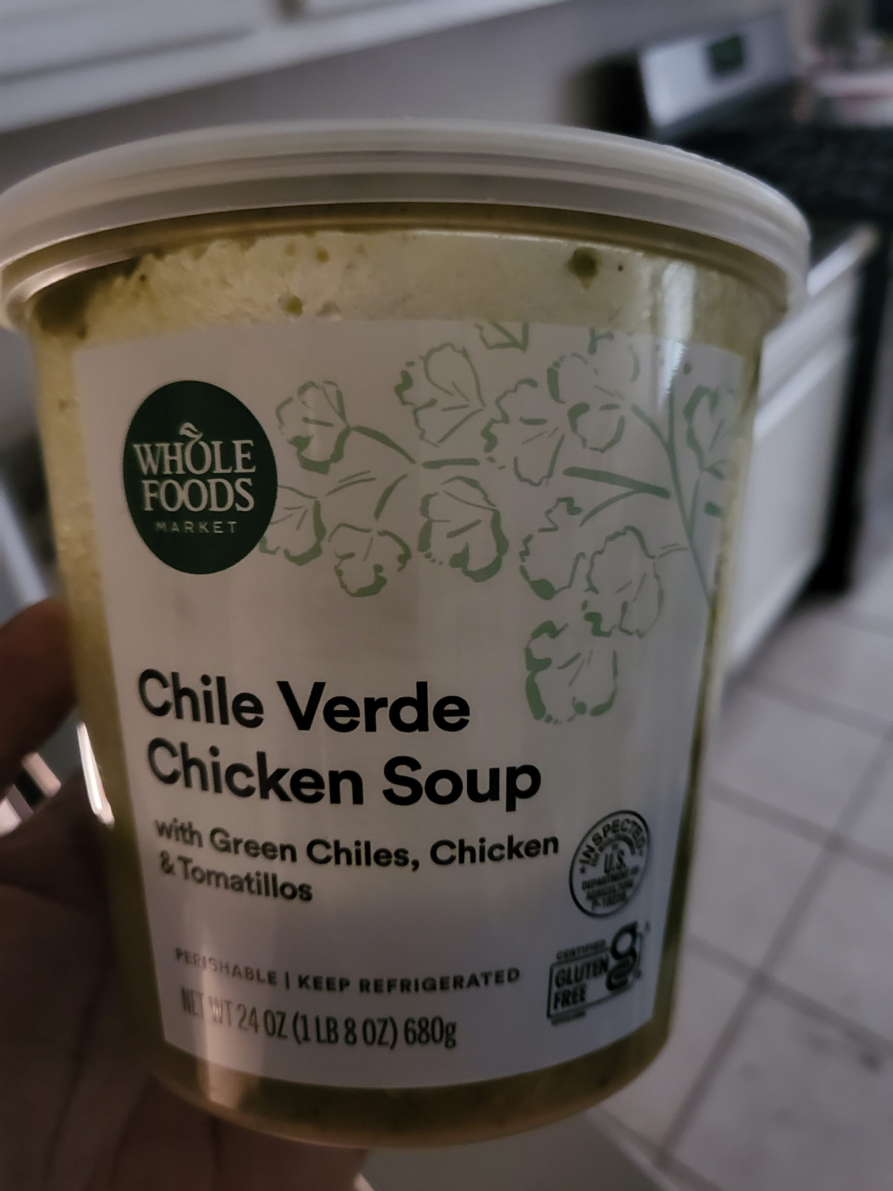 Chile Verde Chicken Soup - Whole Foods - 24 oz