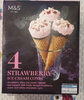 strawberry ice cream cones - Product