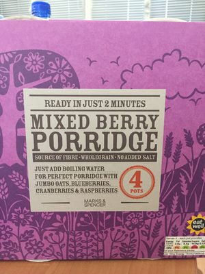 Mixed Berry Porridge - Product - fr