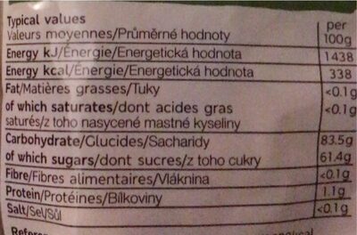 Veggie Colin the Caterpillar - Nutrition facts - fr