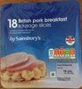 British pork breakfast sausage slices - Product