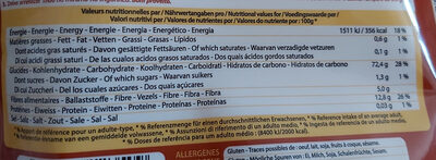 Farin'up couscous - Nutrition facts - fr