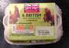 6 British Free Range Eggs - Produkt