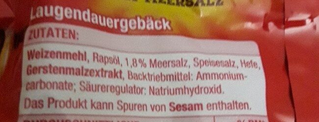 Salzstangen - Ingredientes - de