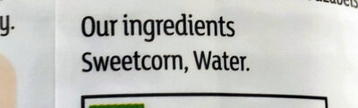 Tinned Sweetcorn - Ingredients - en