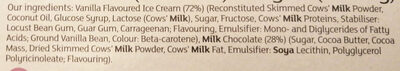 Milk chocolate Indulgence - Ingredients