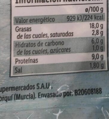 Delicias del mar gambas al ajillo - Informació nutricional - es
