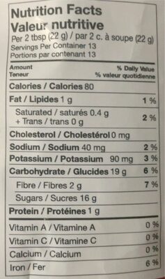 Fiche nutrition Mexican hot cocoa  