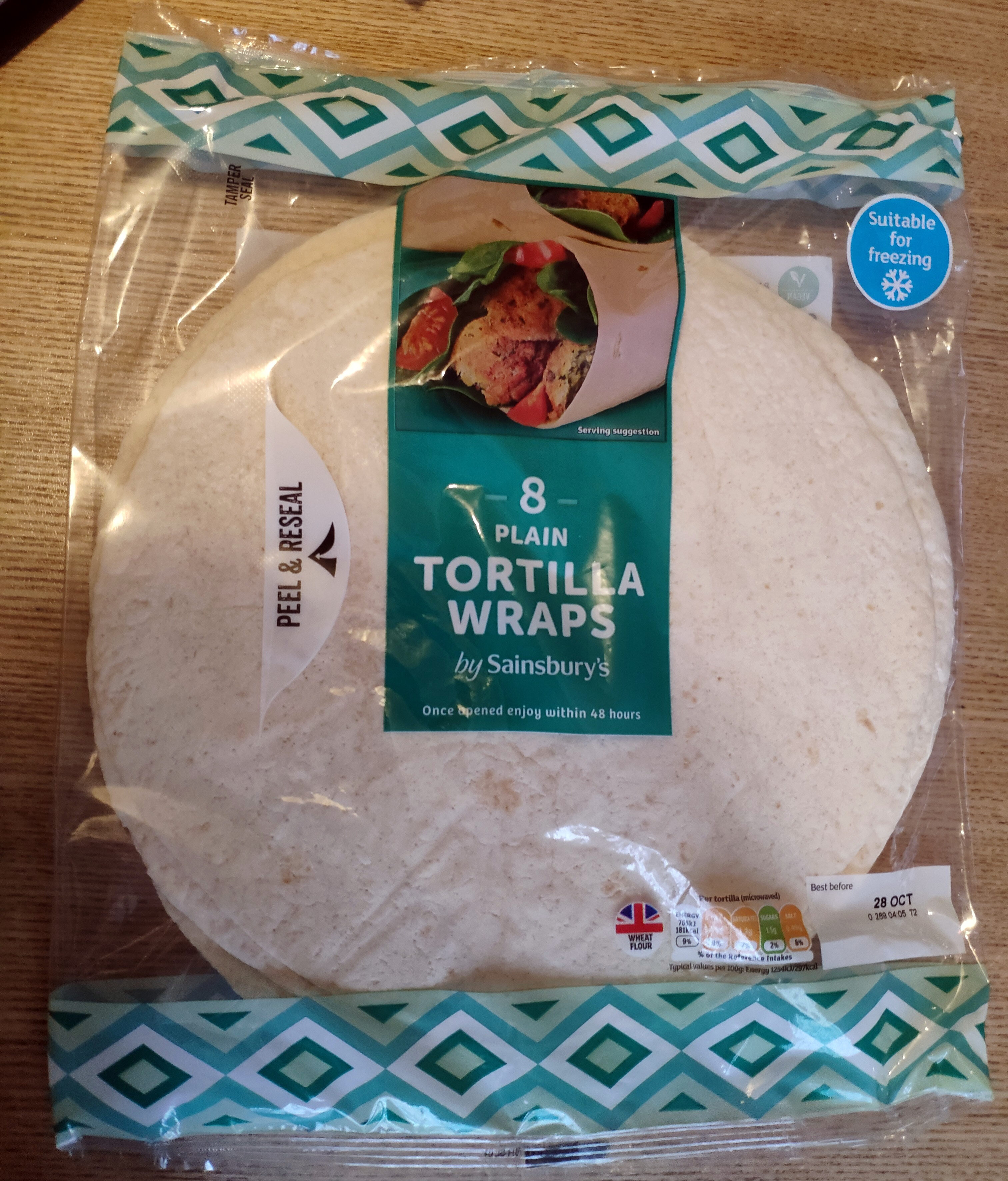 Plain tortilla wraps - Product - en