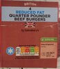 Reduced Fat quarter pounder beef burguers - نتاج