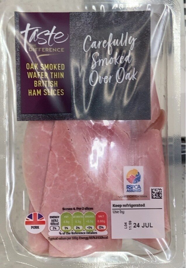 Osk Smoked Wafer Thin British Ham Slices - Producte - es