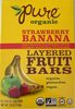 Strawberry banana layered fruit bars - Product