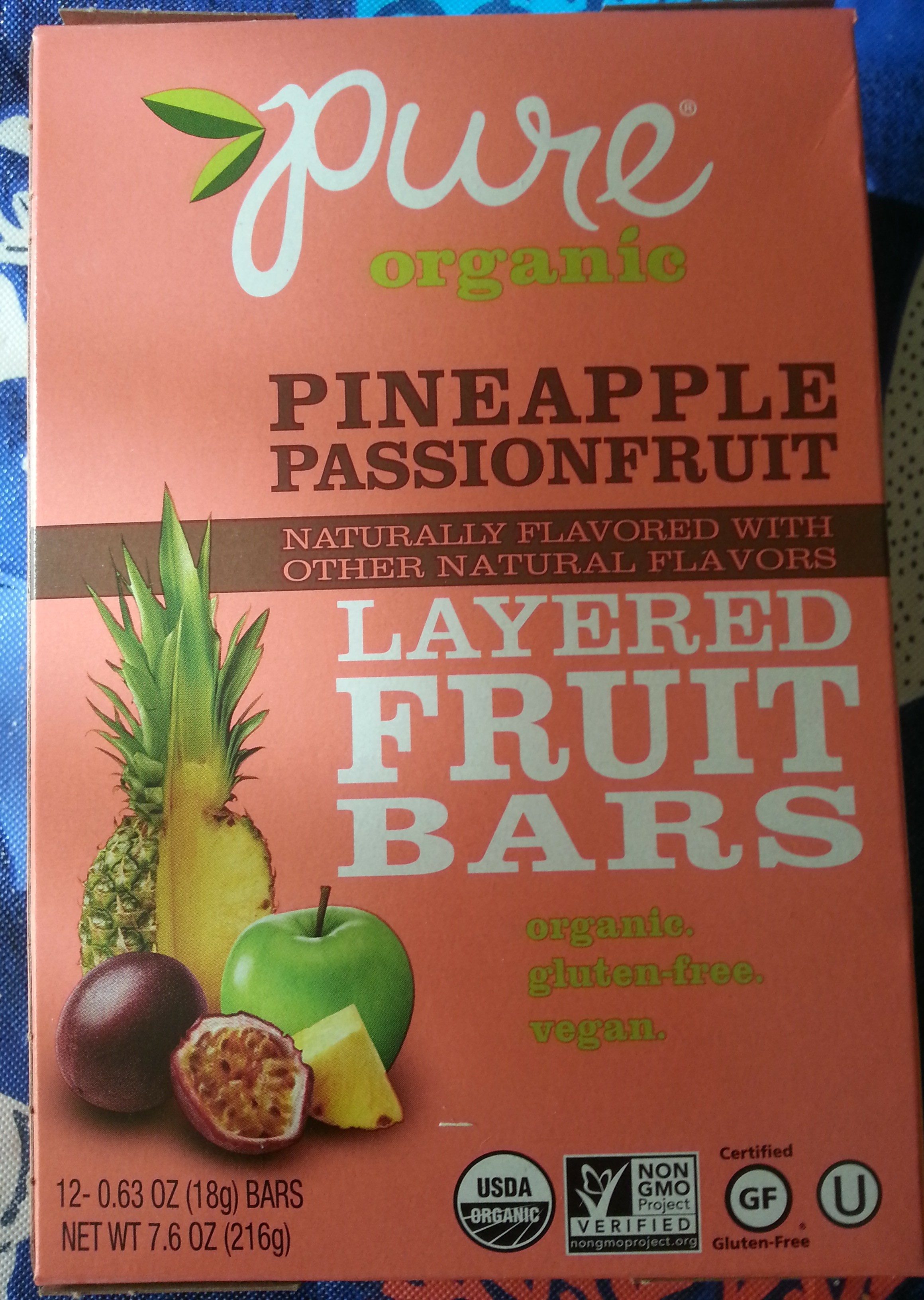 Pineapple Passionfruit Layer Fruit Bars - Product