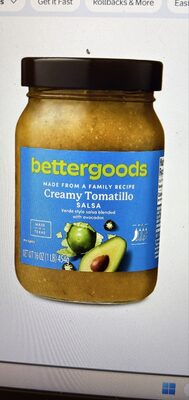 Creamy Tamatillo Salsa by Bettergoods - UPC 0194346194094