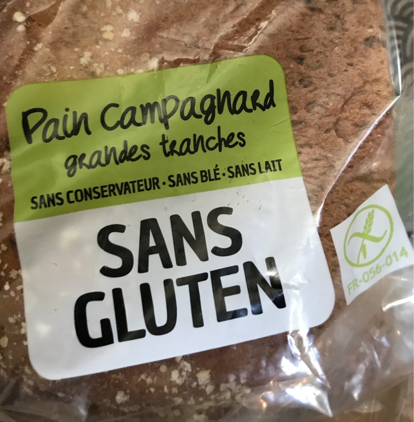 Pain campagnard grandes tranches sans gluten - Product - fr