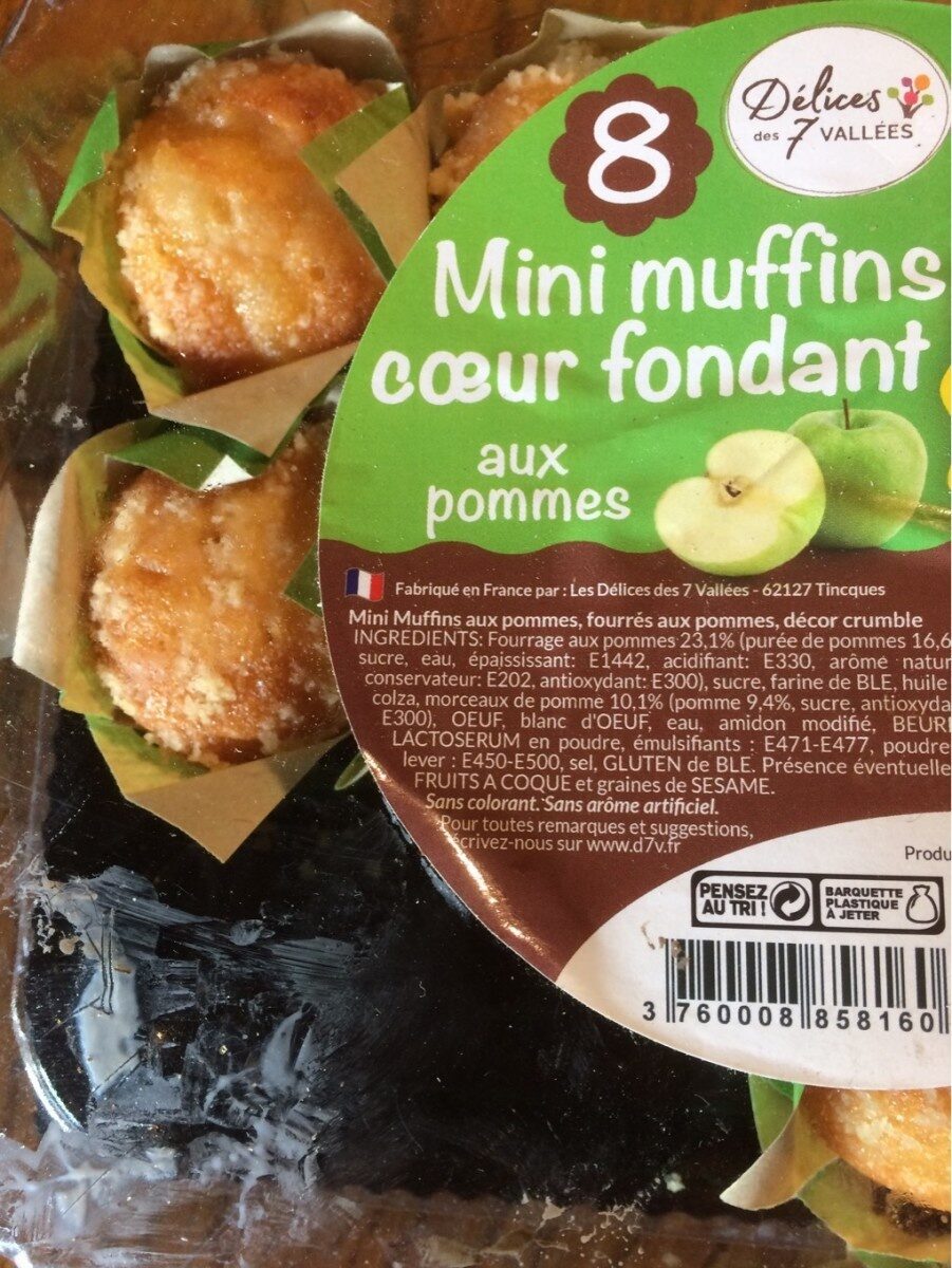 Mini muffins coeur fondant aux pommes - Product - fr