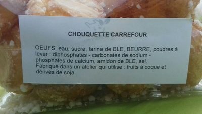 Chouquettes - Ingredienser - fr