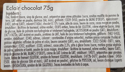Éclair Chocolat - Ingredients - fr