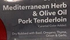 Mediterranean Herb & Olive Oil Pork Tenderloin - Ingredients