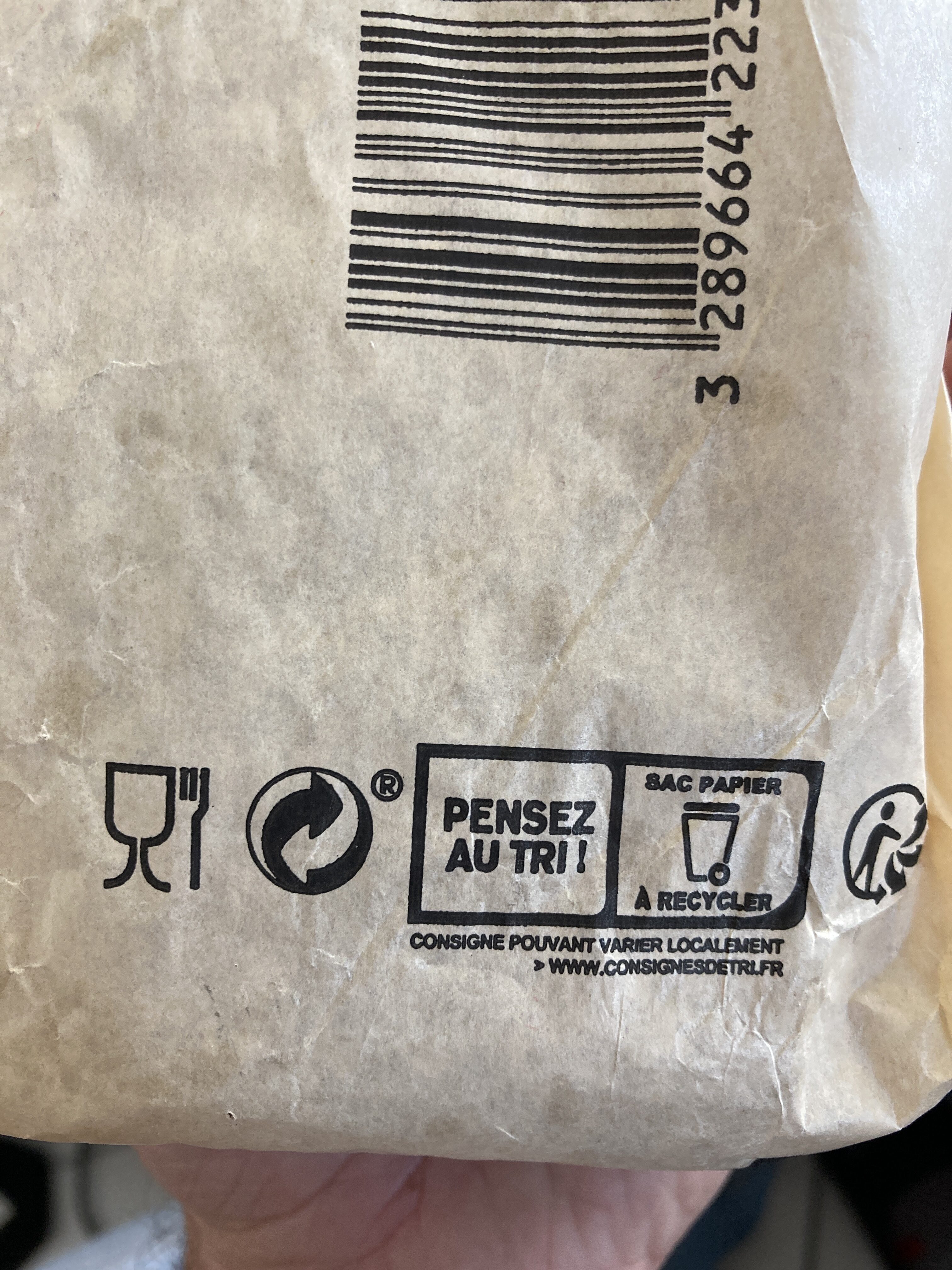 Pain au fromage et lardon - Recycling instructions and/or packaging information - fr