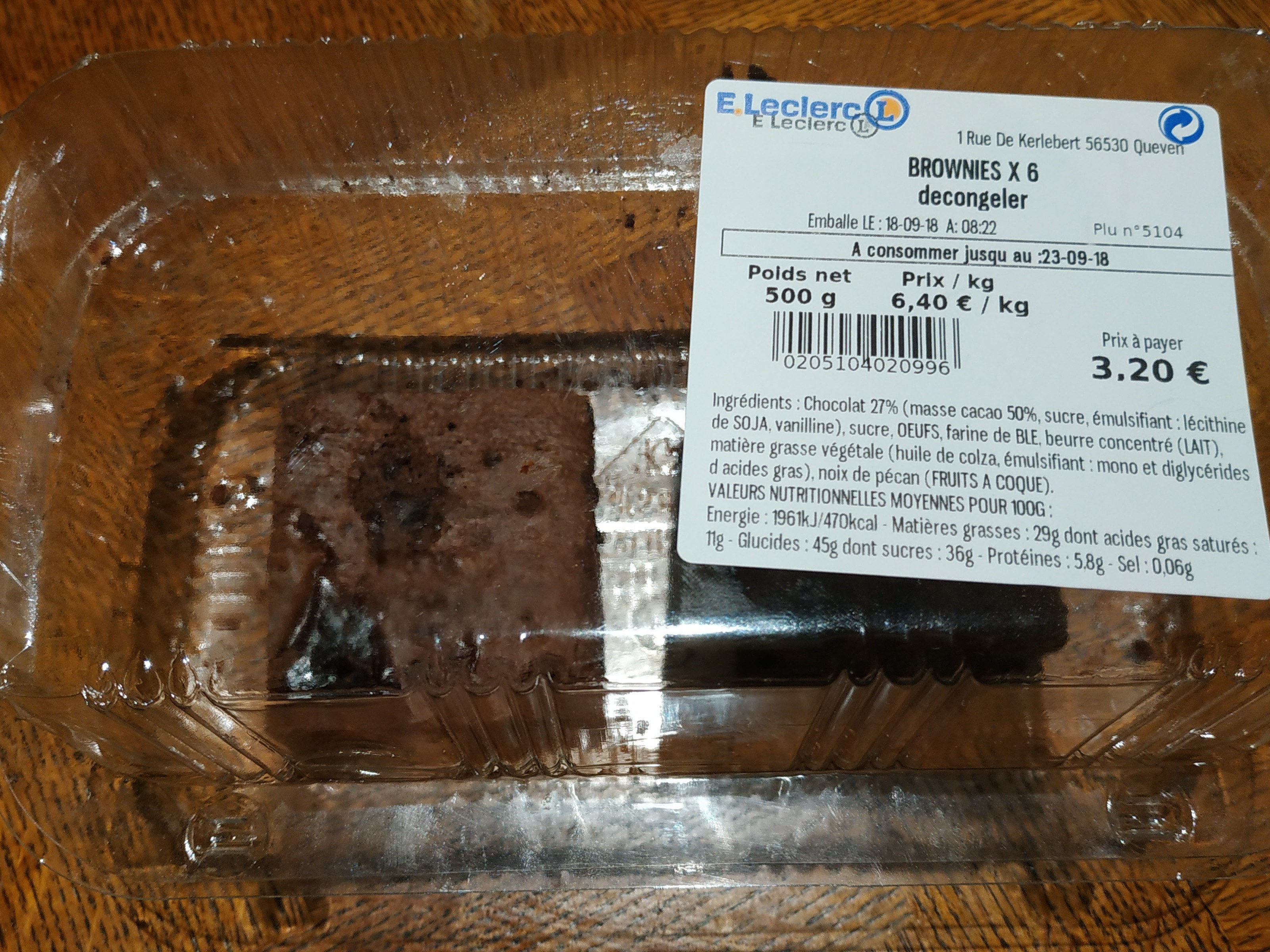 Brownie décongelés - Product - fr