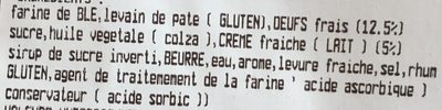 Galette de Chouans - Ingrediënten - fr