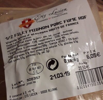 Filet mignon fumé - Product - fr