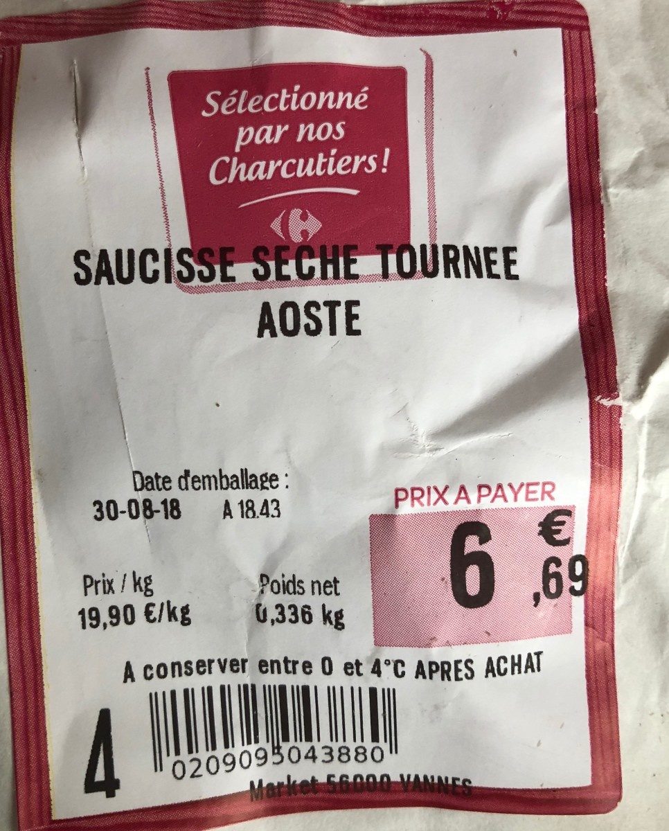 Saucisse seche tournee - Product - fr