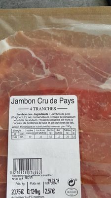 Jambon cru - Product - fr