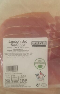 Jambon sec supérieur - Produit