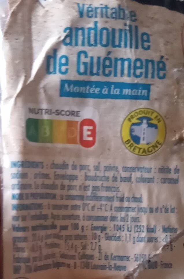 Andouille de guémené - Nutrition facts