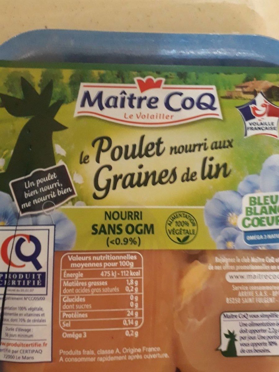 Poulet nourri aux  graines de lin - Product - fr