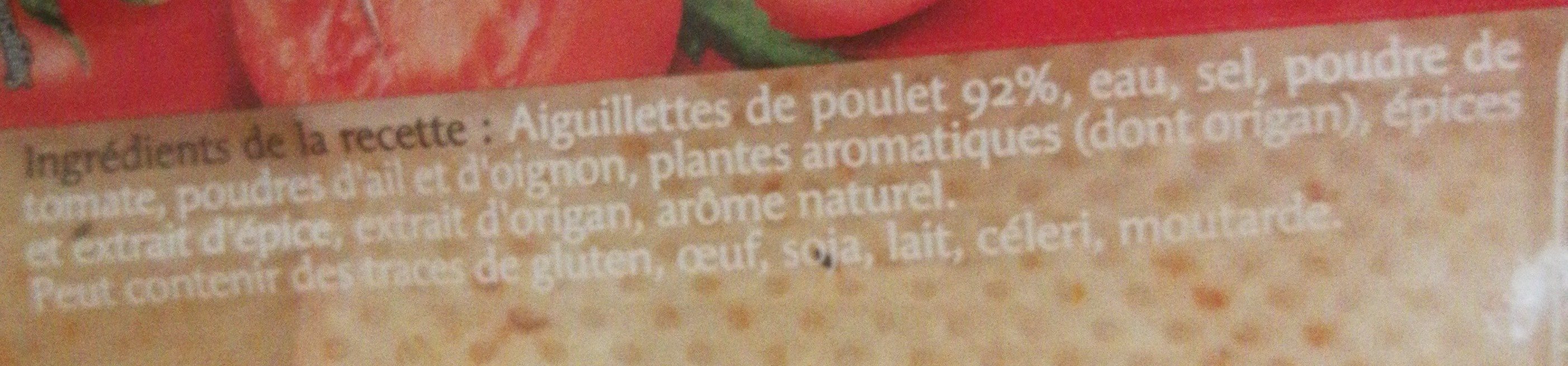 Poulet tomates origan - Ingredients - fr