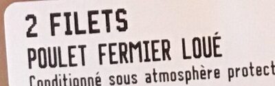 2 Filets de Poulet fermier - Ingredients - fr