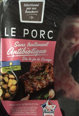 Cotes de porc x2 le porc français - Product - fr