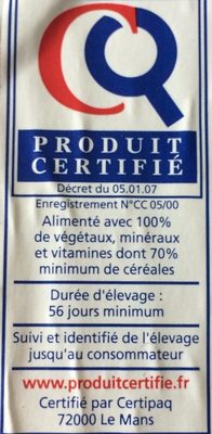 filets de poulet - Ingredients - fr
