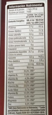 Frosted Cinnamon roll - Información nutricional