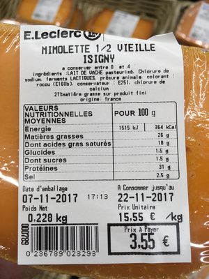 Mimolette 1/2 Vieille Isigny - Product - fr