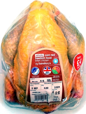 Whole corn-fed freedom food British chicken - Product
