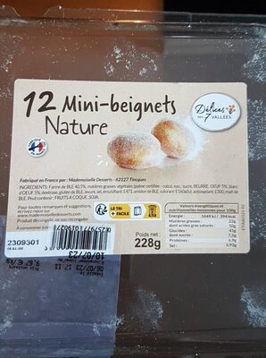12 Mini beignets nature - Product - fr