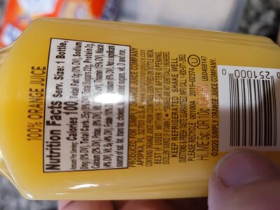 Simply Orange Juice - Ingredients