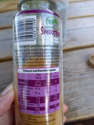 Liste des ingrédients du produit   250 ml